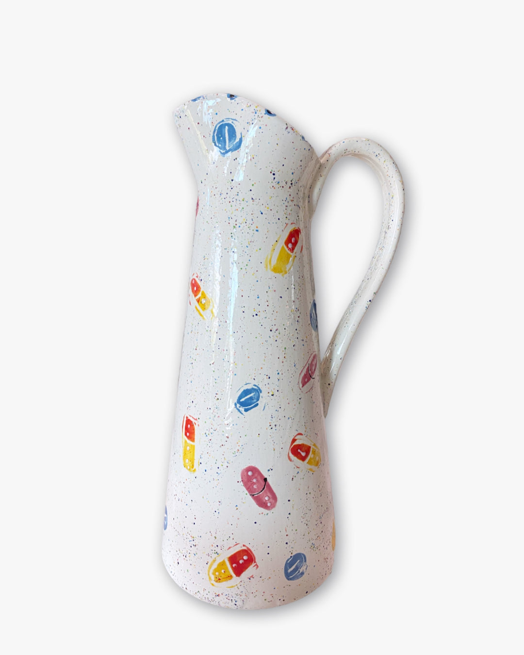 I Am Filled With Glitter, Sugar & Anxiety Pitcher ( hand painted glaze )