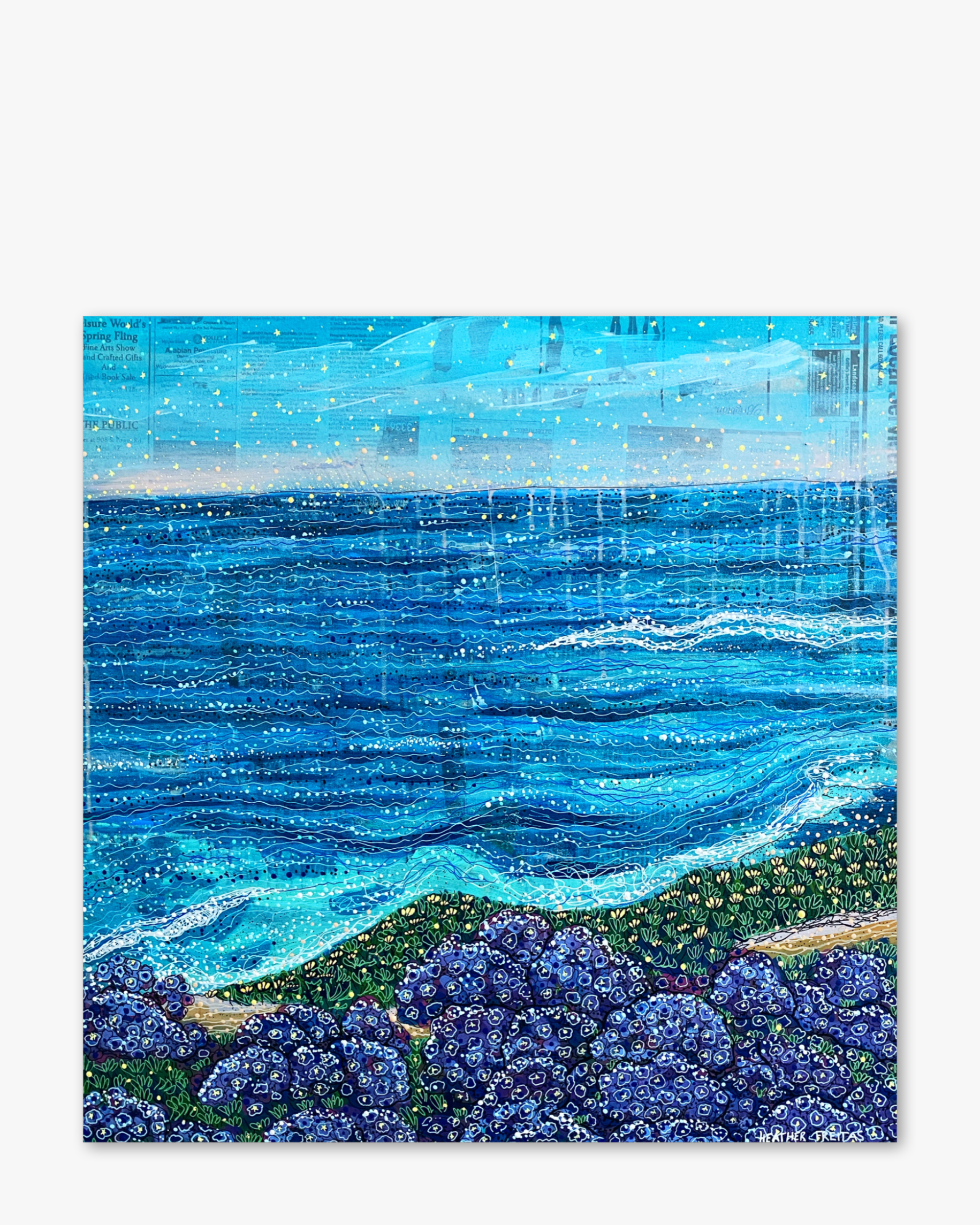 California Tides ( Original Painting ) - Heather Freitas - fine art home deccor