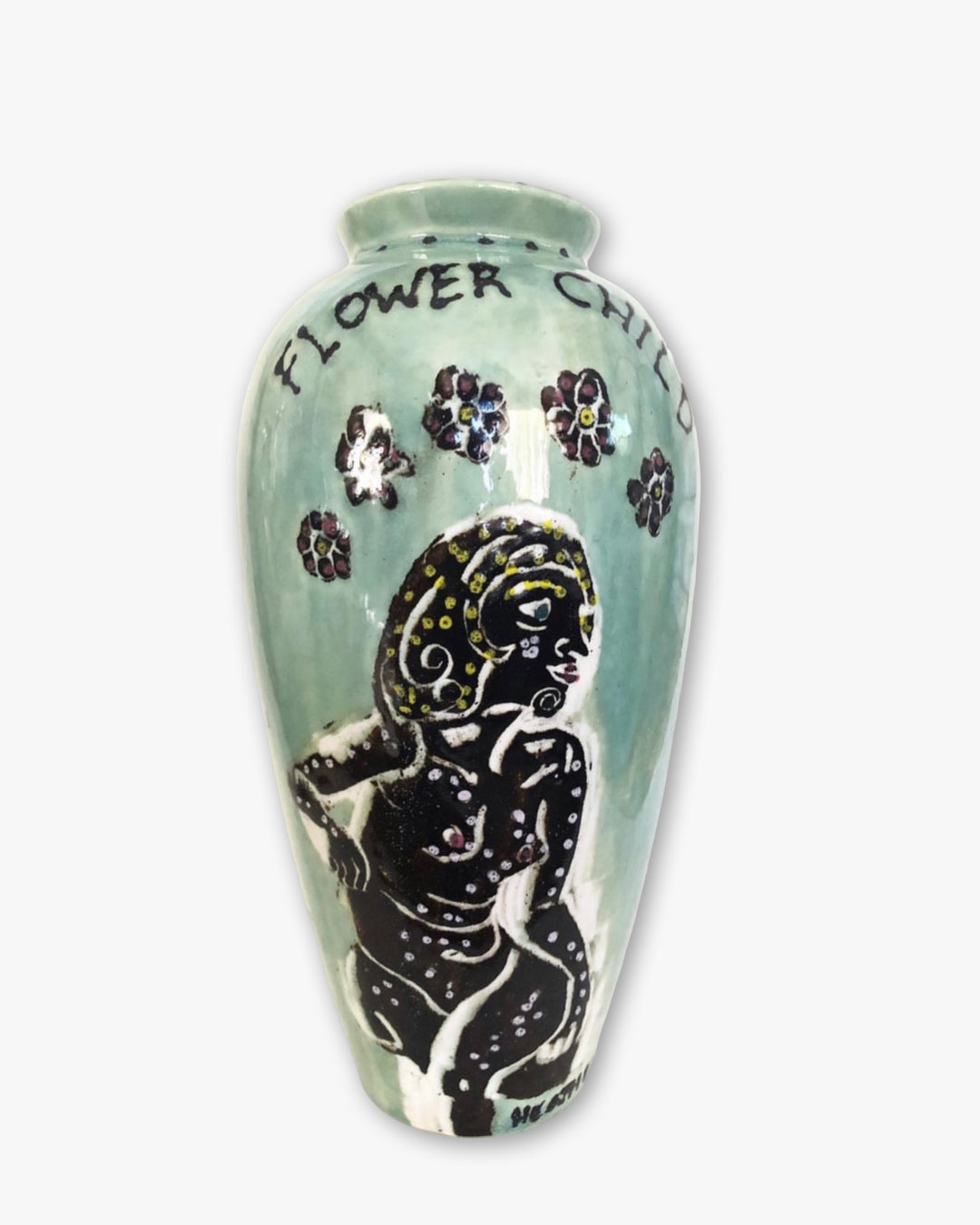 Flower Child Ceramic Vase - Heather Freitas - fine art home deccor