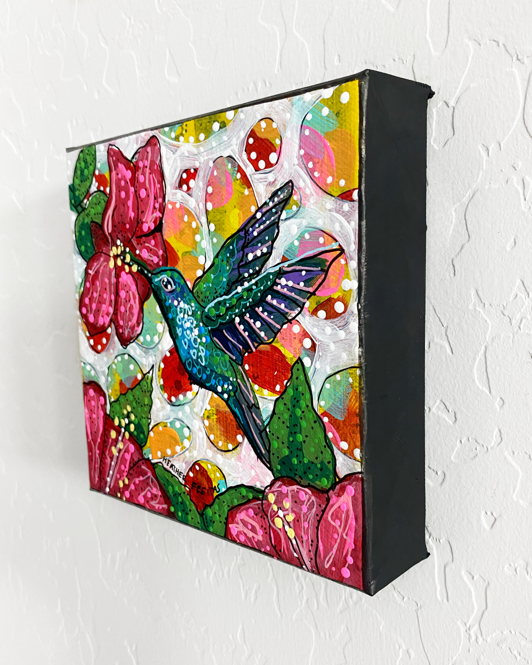 Hibiscus Hummingbird ( Original Painting ) - Heather Freitas 