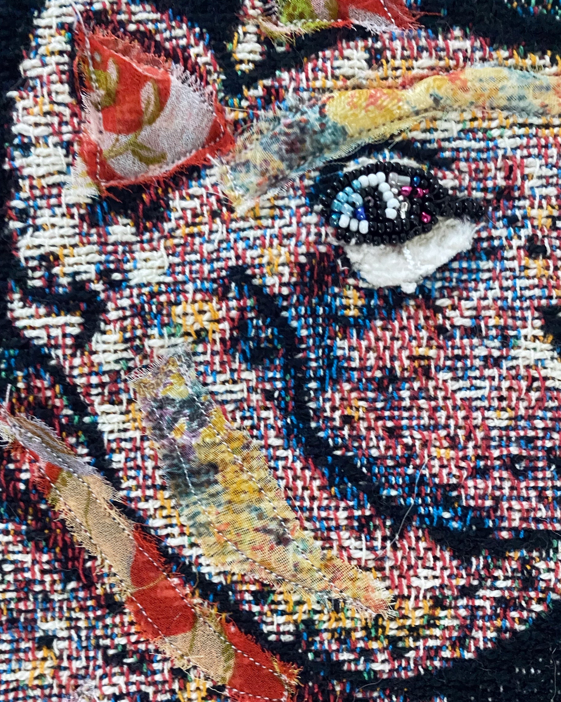 When Pigs Fly ( Fine Art Tapestry With Beaded Accent )