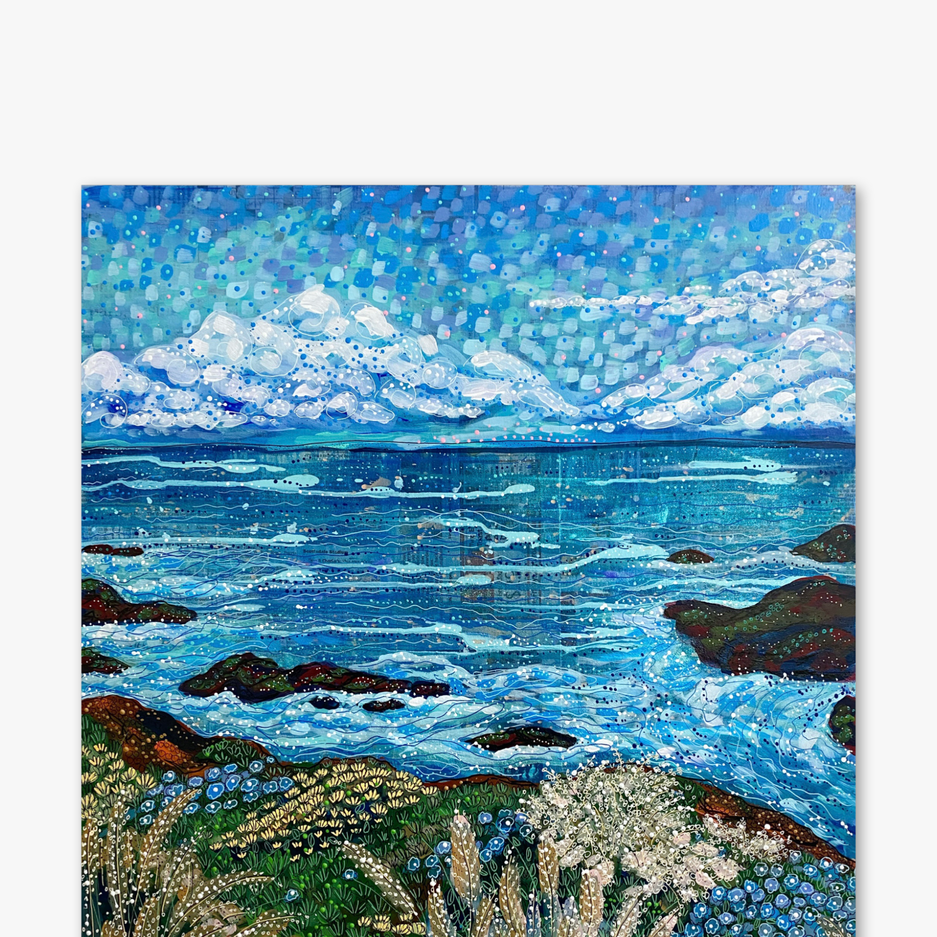 California Currents ( Original Painting ) - Heather Freitas - fine art home deccor