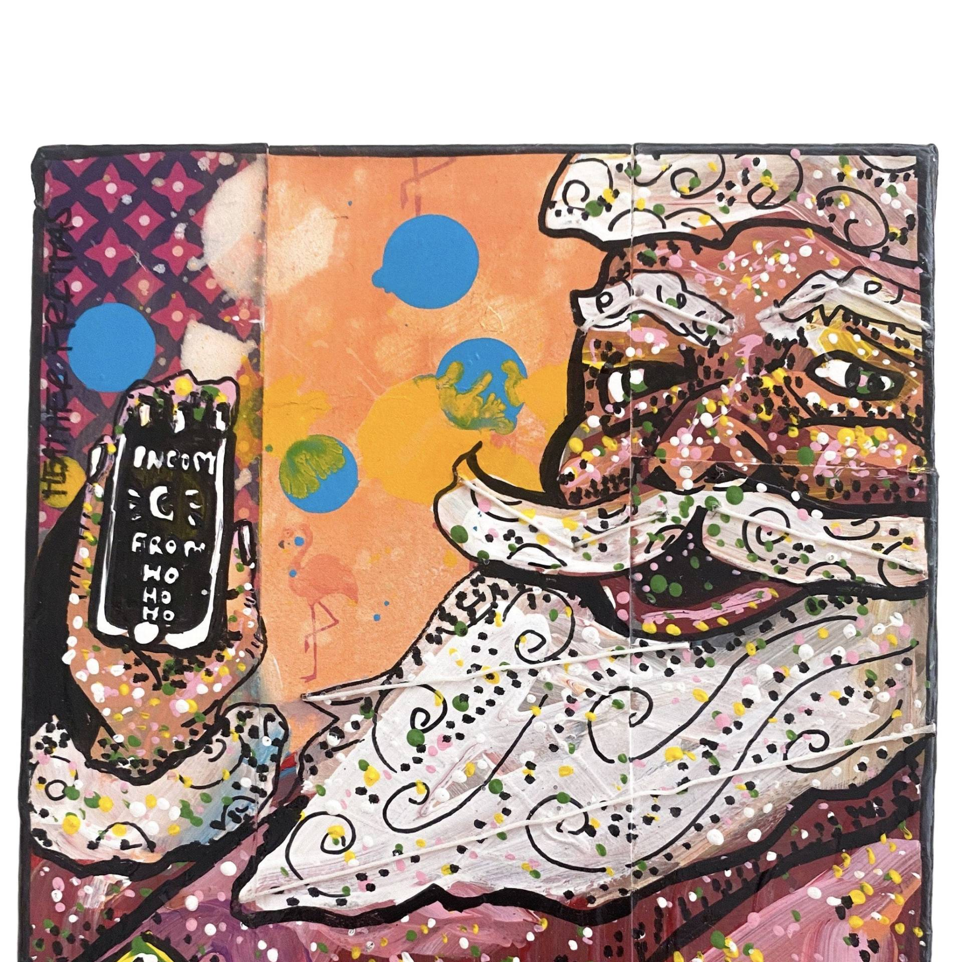 Incoming Call From Ho Ho Ho - Heather Freitas - fine art home deccor
