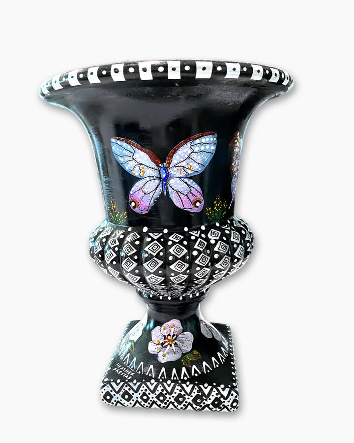 Iridescence Butterfly Urn - Heather Freitas - fine art home deccor