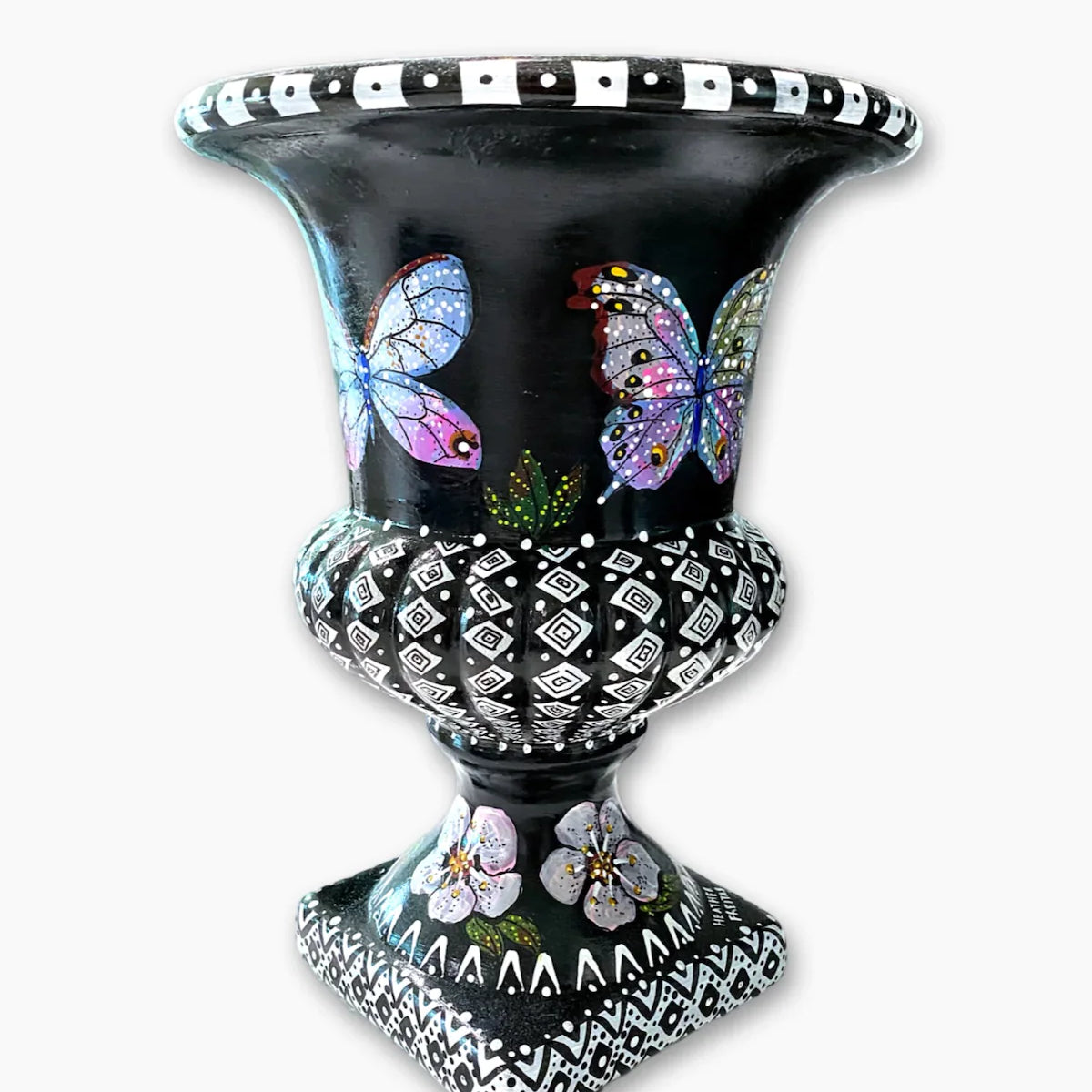 Iridescence Butterfly Urn - Heather Freitas - fine art home deccor
