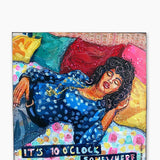 It’s 10 O’clock Somewhere, Early Bird Special ( Original Painting ) - Heather Freitas - fine art home deccor