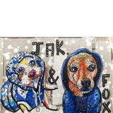 Jak & Fox pet portrait - Heather Freitas - fine art home deccor