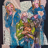 Jay, Silent Bob and Bernie ( Original Painting ) - Heather Freitas - fine art home deccor