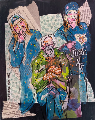 Jay, Silent Bob and Bernie ( Original Painting ) - Heather Freitas - fine art home deccor