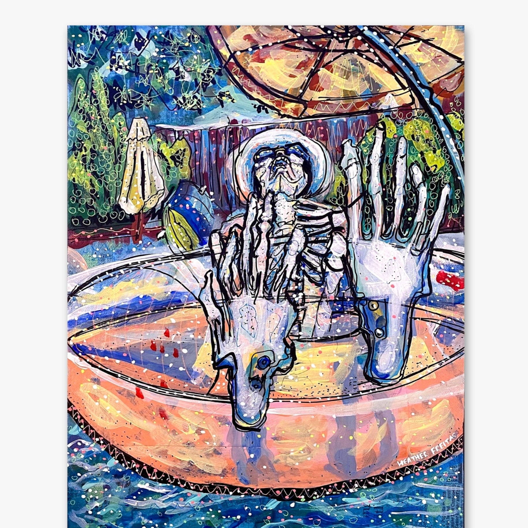 @jenoinidaho It’s A Dry Heat ( Original Painting ) - Heather Freitas - fine art home deccor