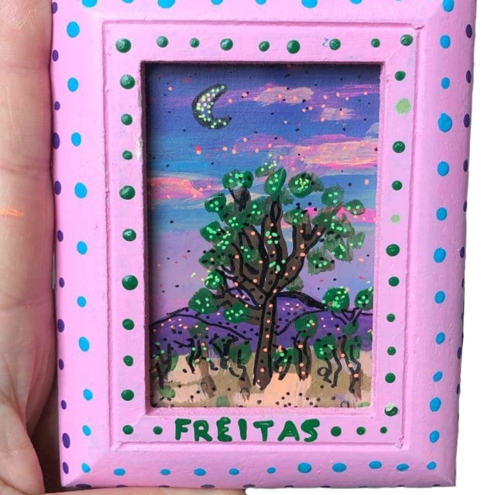 Joshua Tree Mini - mini original painting - Heather Freitas - fine art home deccor