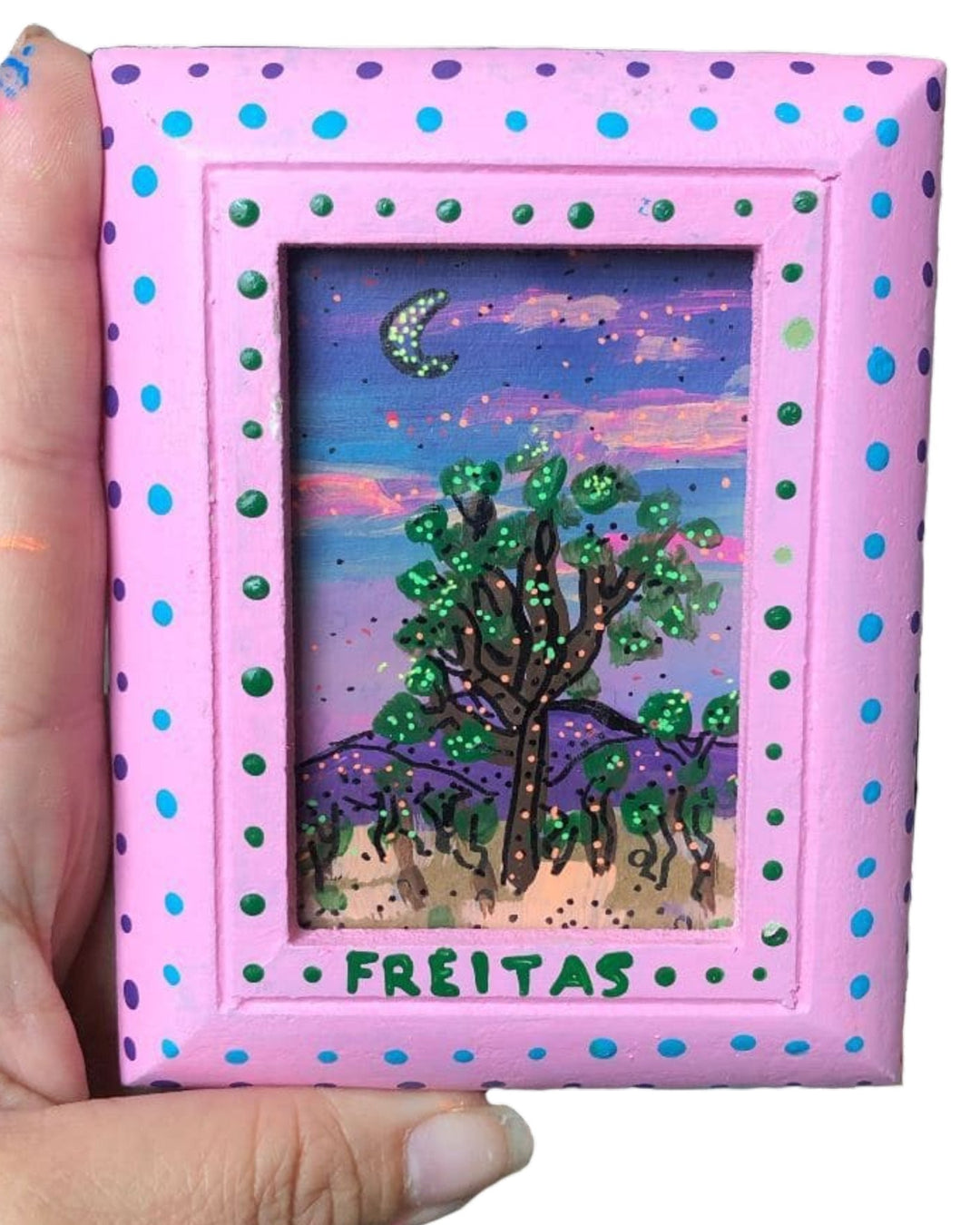 Joshua Tree Mini - mini original painting - Heather Freitas 