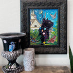 Jupiter, Castle Cat ( Original Painting ) - Heather Freitas - fine art home deccor