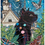 Jupiter, Castle Cat ( Original Painting ) - Heather Freitas - fine art home deccor