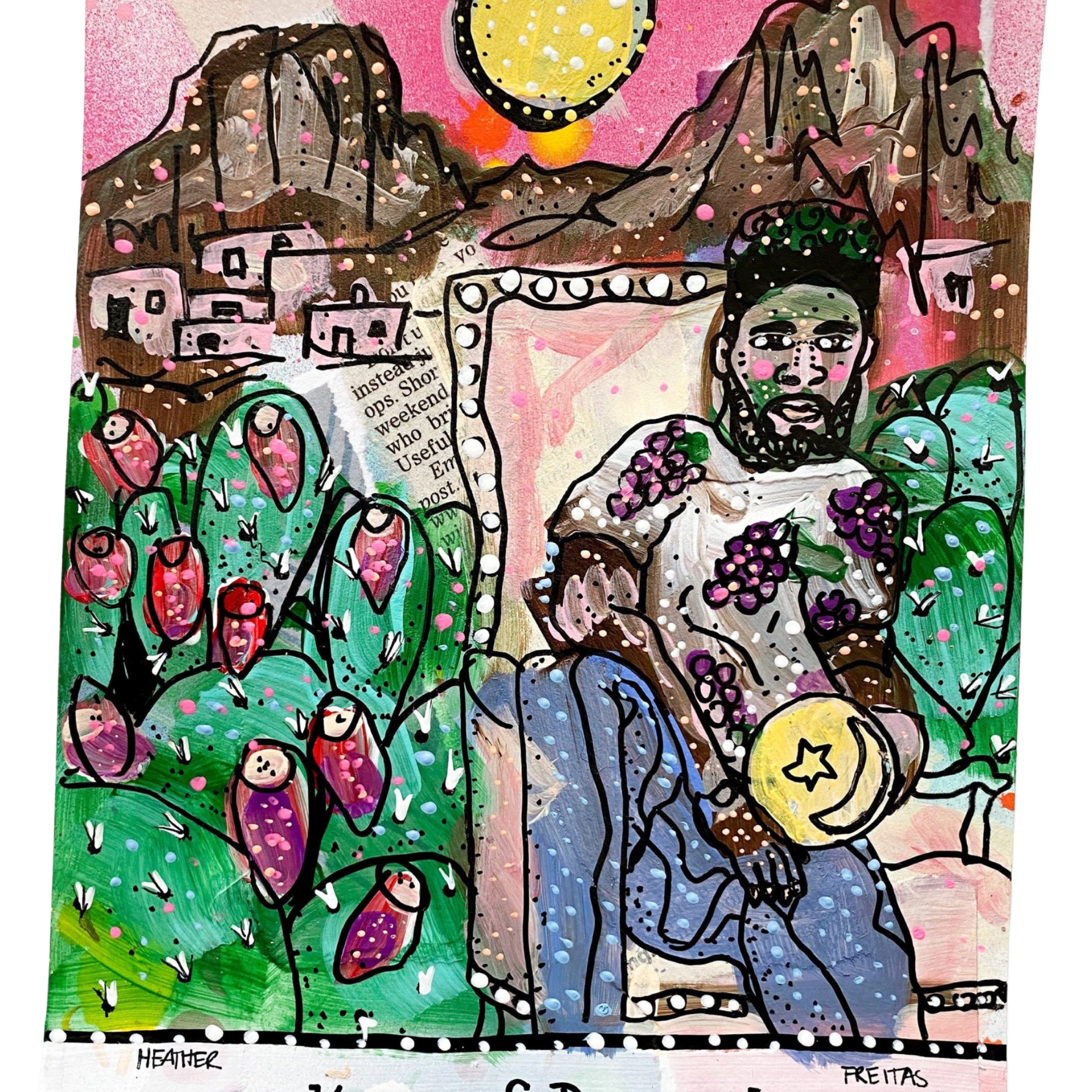 King Of Pentacles - Heather Freitas - fine art home deccor