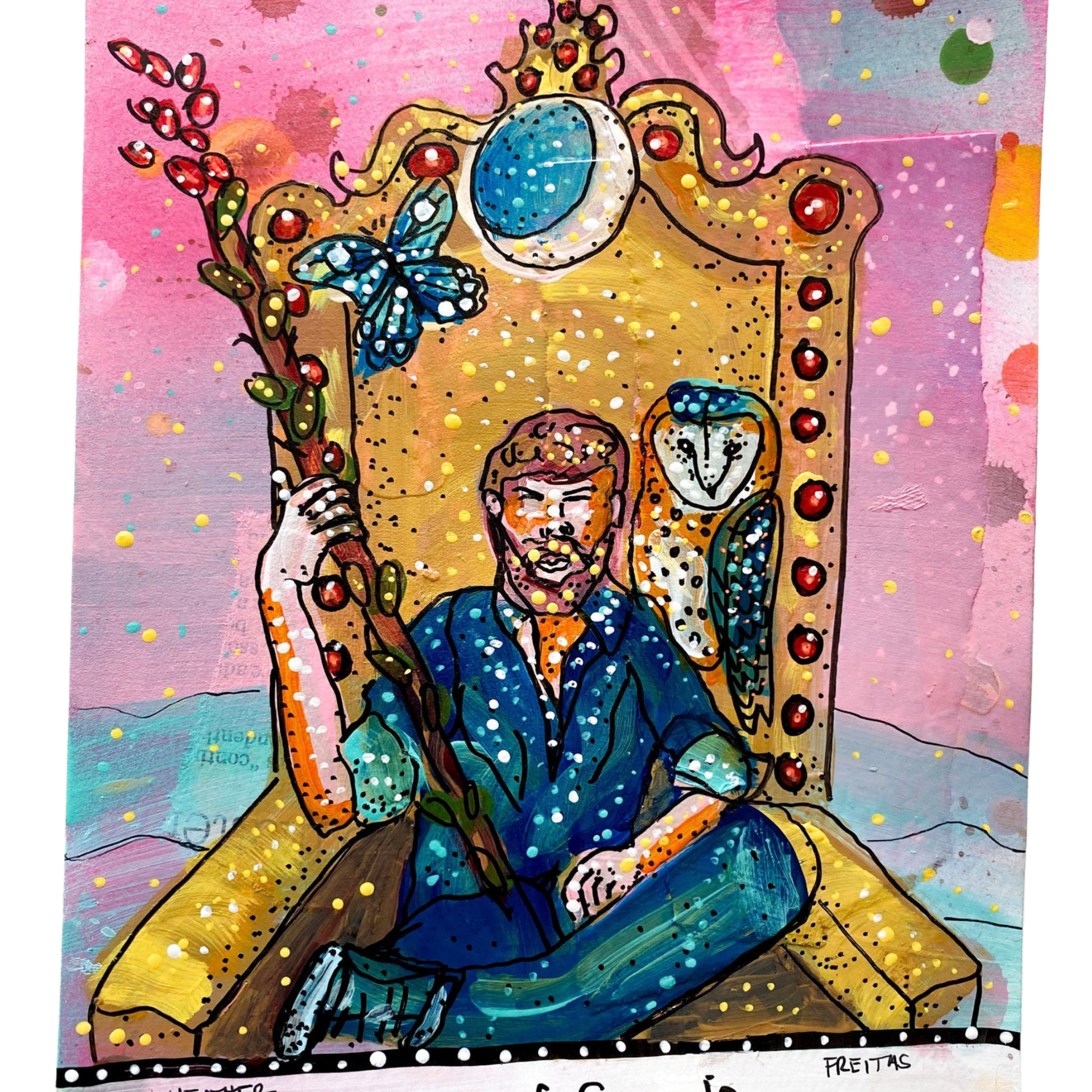 King Of Swords - Heather Freitas - fine art home deccor