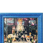 Lady At The Bar ( Black Light Embedded ) - Heather Freitas - fine art home deccor