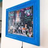 Lady At The Bar ( Black Light Embedded ) - Heather Freitas - fine art home deccor