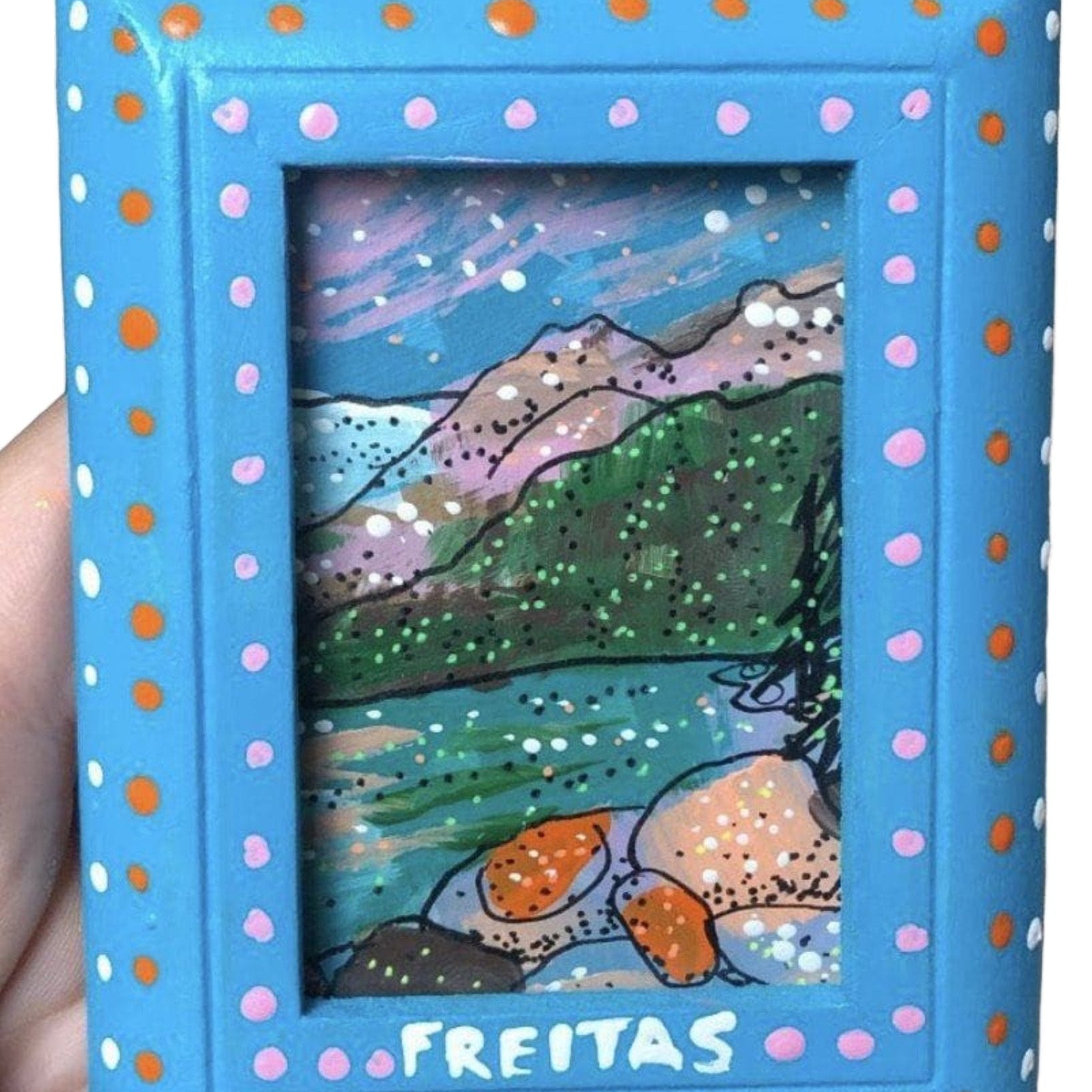 Lake Louise - mini original painting - Heather Freitas - fine art home deccor