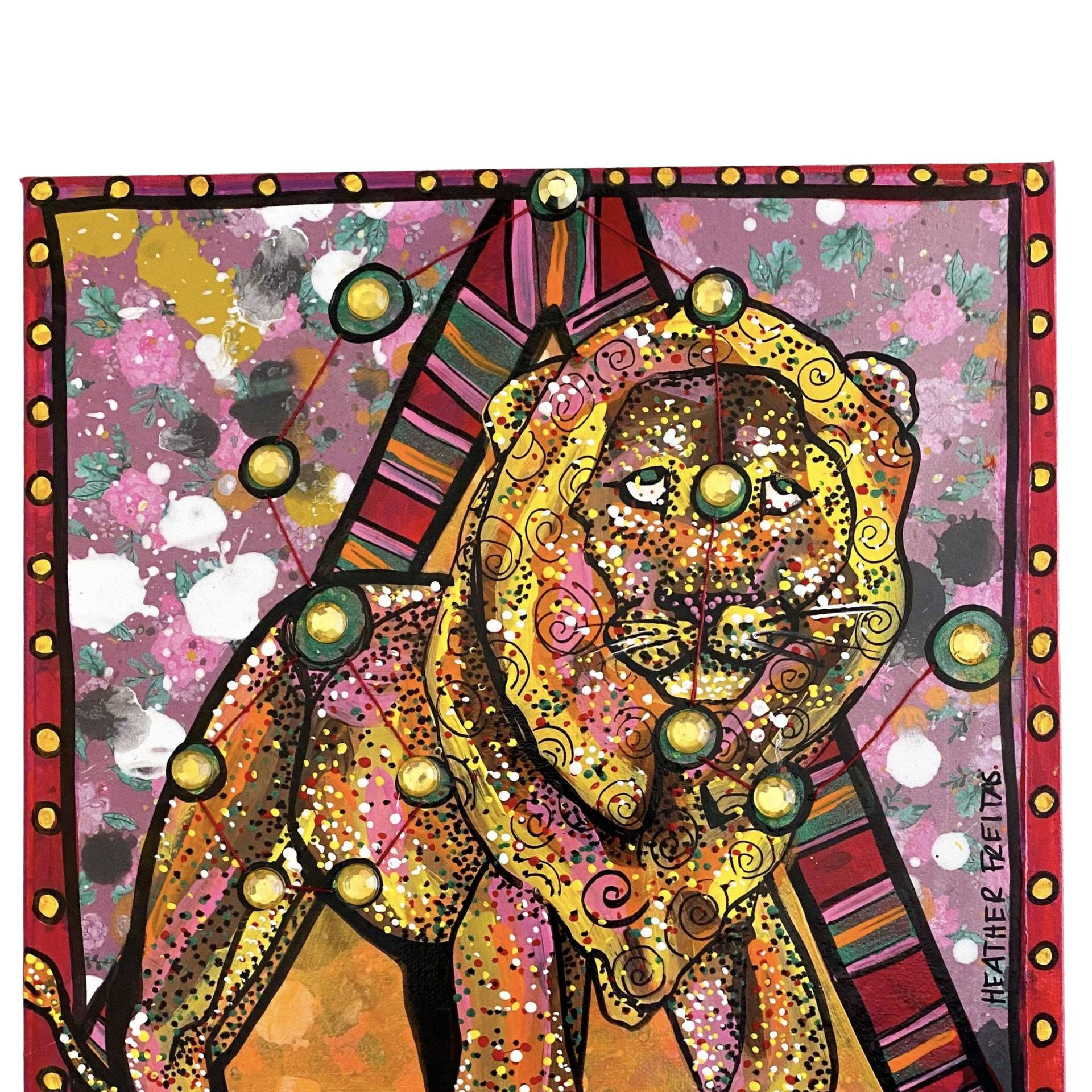 Leo - Floral Edition - Heather Freitas - fine art home deccor