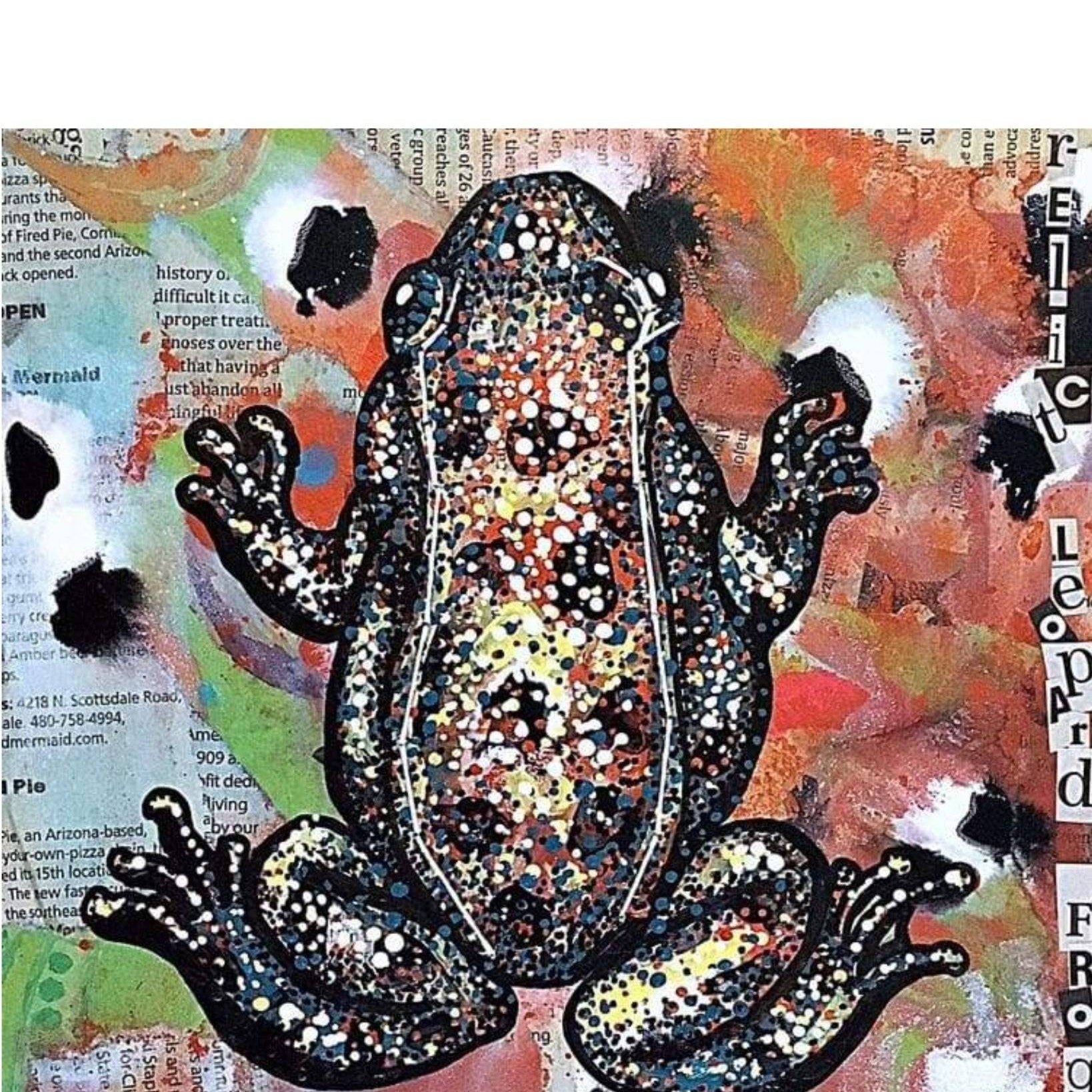 Leopard Frog - Heather Freitas - fine art home deccor