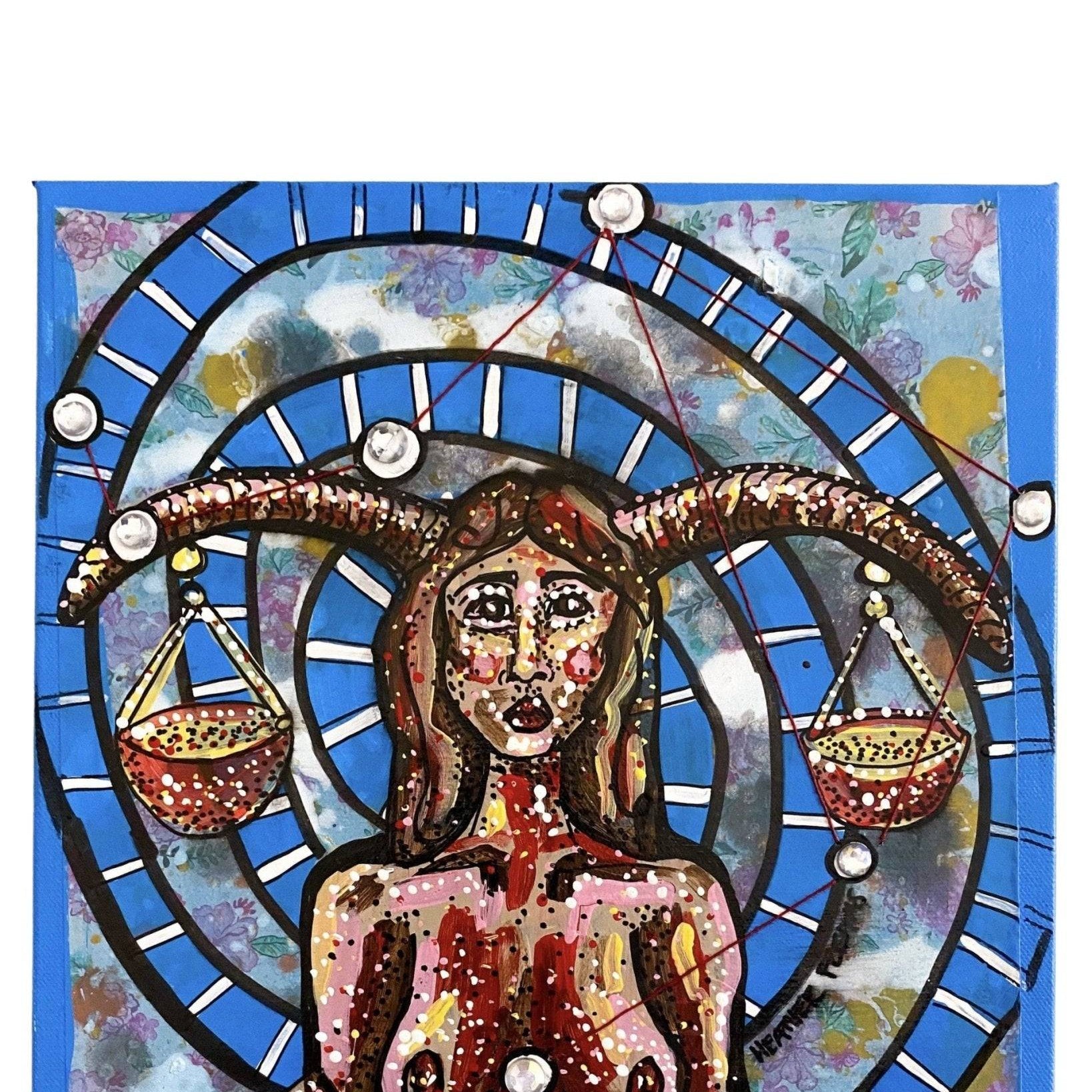 Libra - Original Painting - Heather Freitas - fine art home deccor