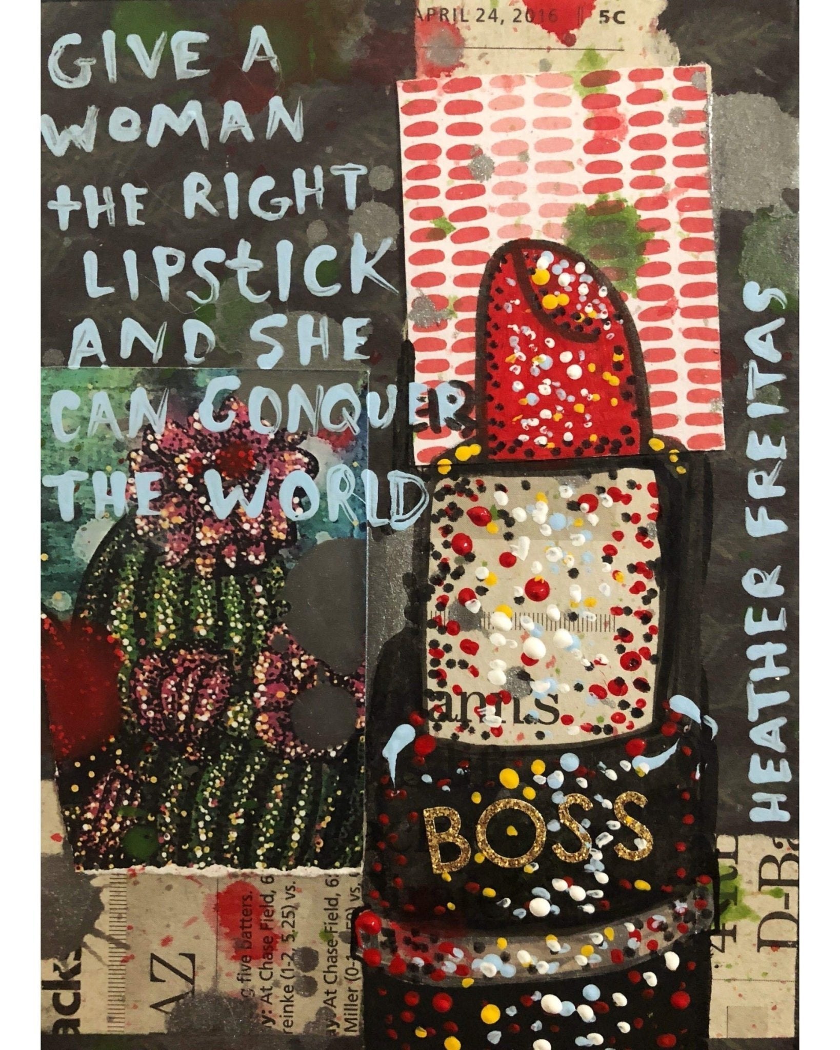 Lipstick - Heather Freitas - fine art home deccor