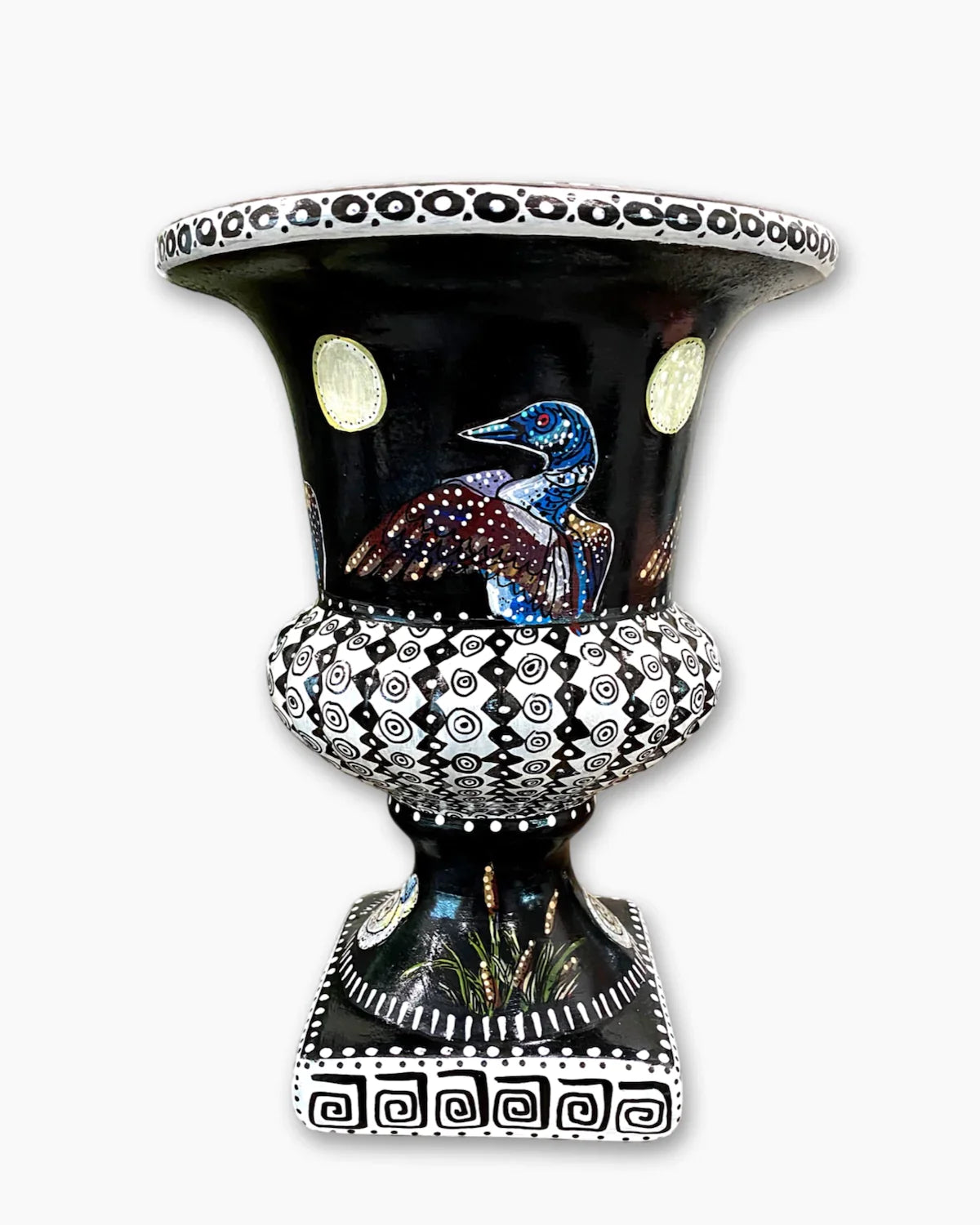 Loon Lakeside Urn - Heather Freitas - fine art home deccor