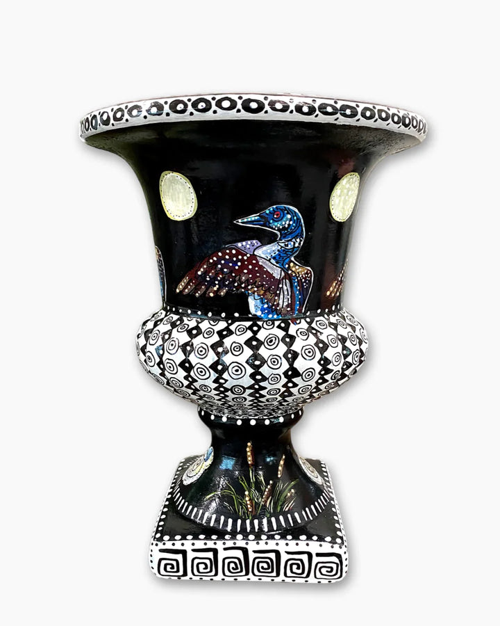Loon Lakeside Urn - Heather Freitas 
