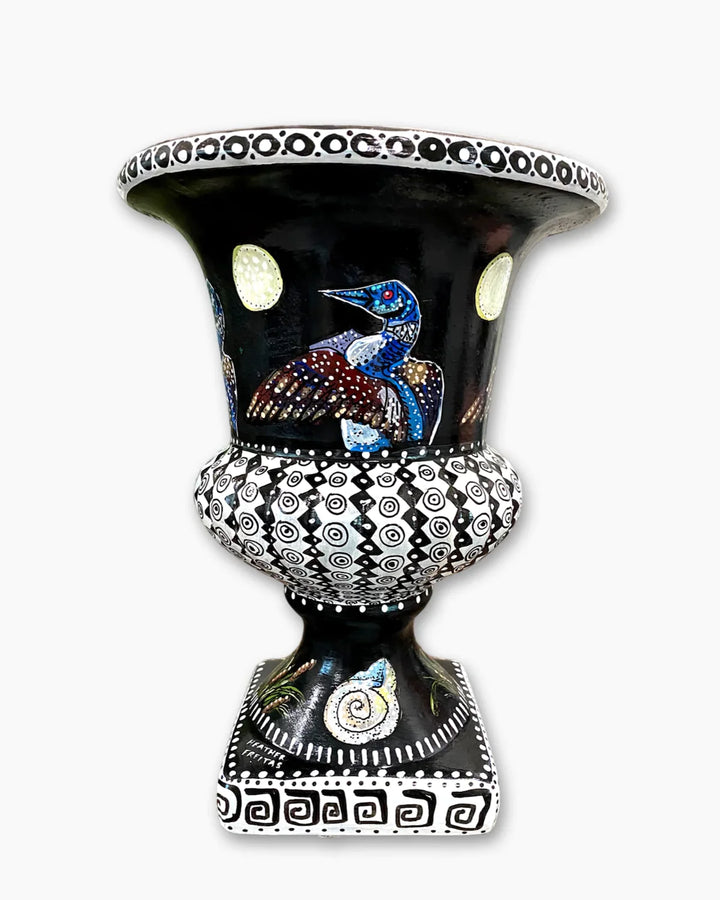 Loon Lakeside Urn - Heather Freitas 