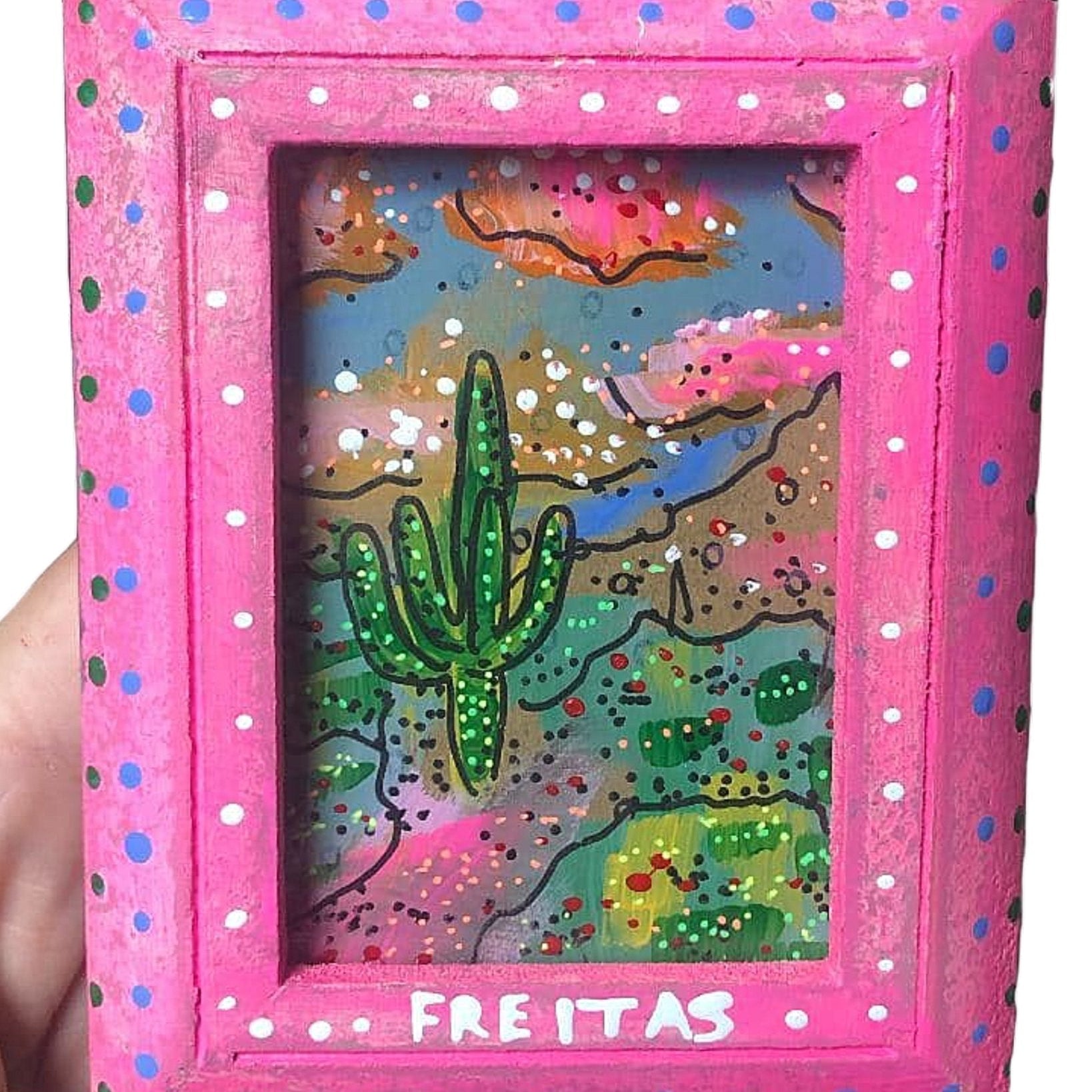 Lost Dutchman - mini original painting - Heather Freitas - fine art home deccor
