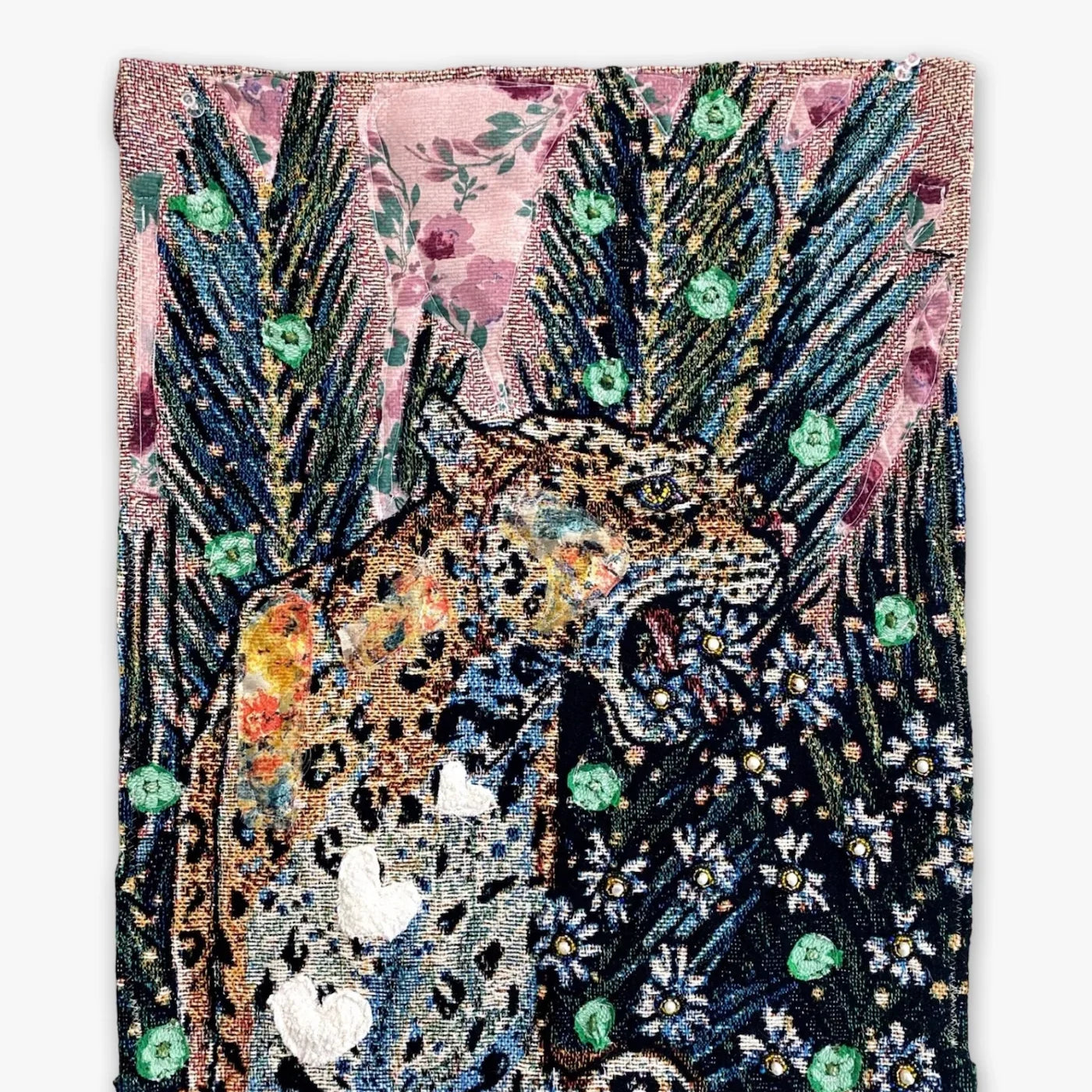 Love Me, Love Me Not ( Fine Art Tapestry With Beaded Accents ) - Heather Freitas - fine art home deccor