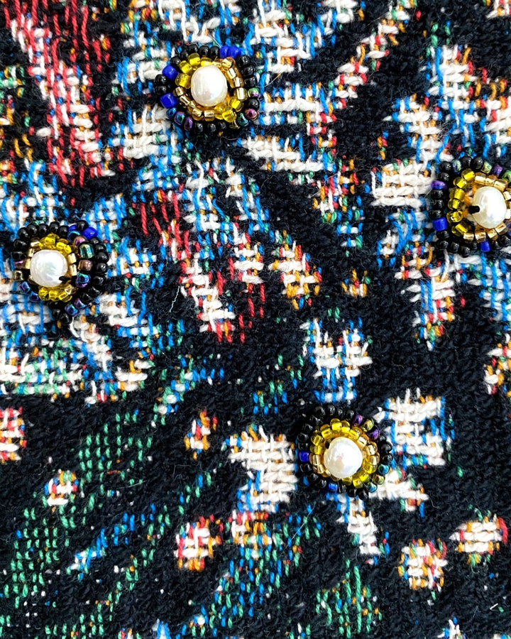 Love Me, Love Me Not - Fine Art Tapestry With Beaded Accents - Heather Freitas 