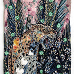 Love Me, Love Me Not ( Fine Art Tapestry With Beaded Accents ) - Heather Freitas - fine art home deccor