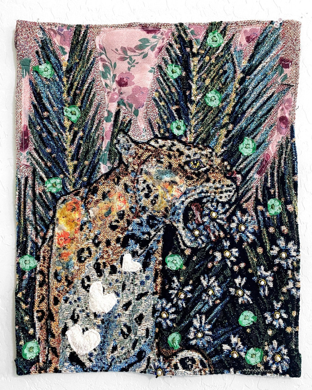 Love Me, Love Me Not ( Fine Art Tapestry With Beaded Accents ) - Heather Freitas - fine art home deccor