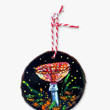 Magic Mushroom - Hand Painted Ornament - Heather Freitas - fine art home deccor