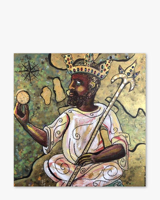 Mansa Musa ( Original Painting ) - Heather Freitas - fine art home deccor