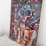 Masked Polilla * does not come framed - Heather Freitas - fine art home deccor