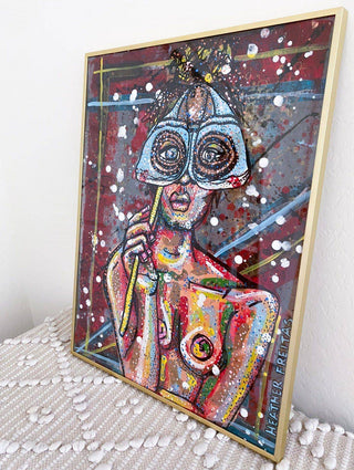Masked Polilla * does not come framed - Heather Freitas - fine art home deccor