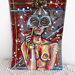 Masked Polilla * does not come framed - Heather Freitas - fine art home deccor