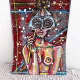 Masked Polilla * does not come framed - Heather Freitas - fine art home deccor