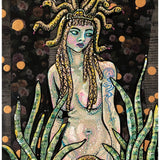 Medusa And The Short Nosed Sea Snake - Heather Freitas - fine art home deccor