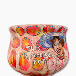 Meet Mary Yoshi Planter With 23k Gold Accents - Heather Freitas - fine art home deccor