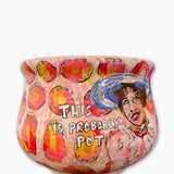 Meet Mary Yoshi Planter With 23k Gold Accents - Heather Freitas - fine art home deccor
