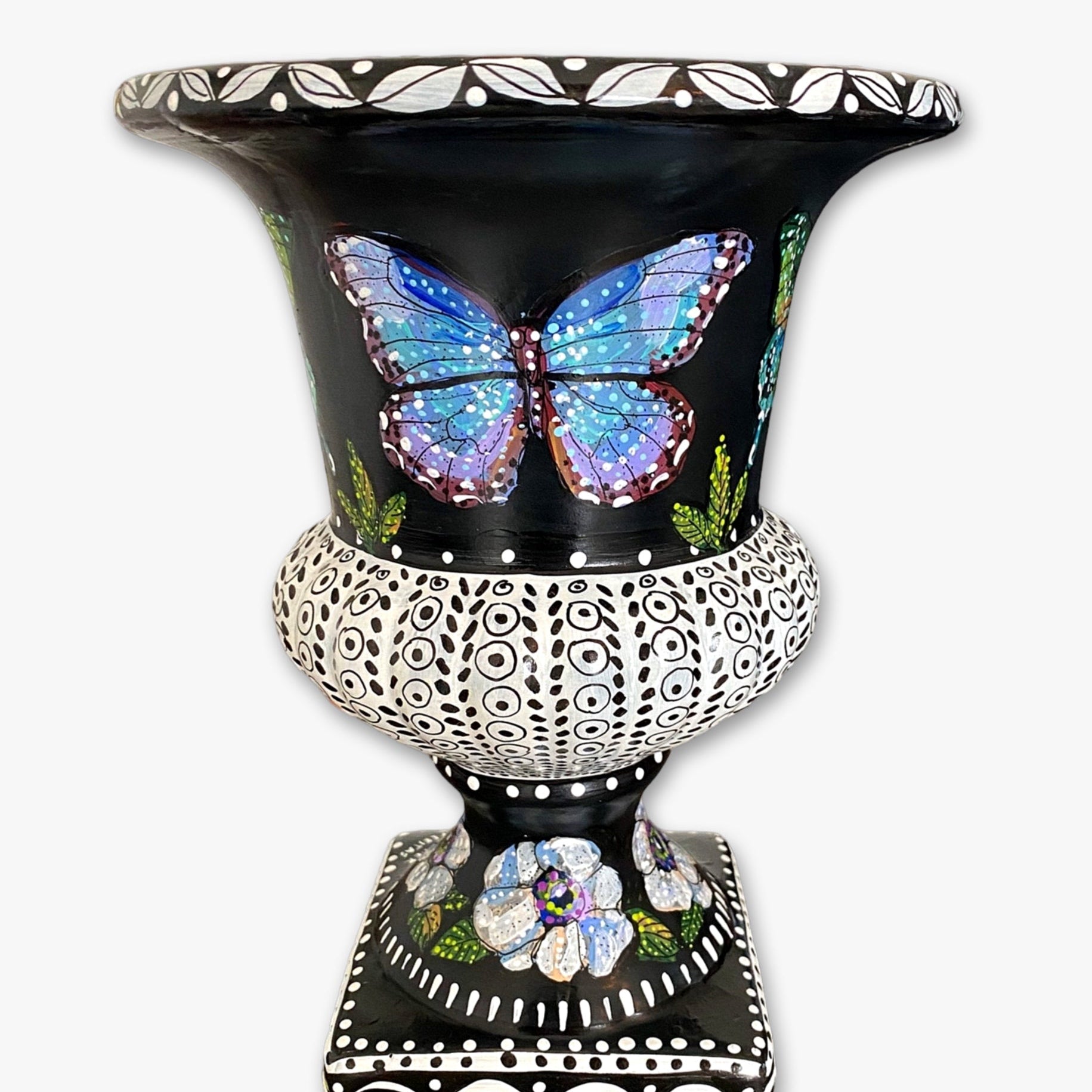 Metamorphosis Butterfly Urn Vase - Heather Freitas - fine art home deccor