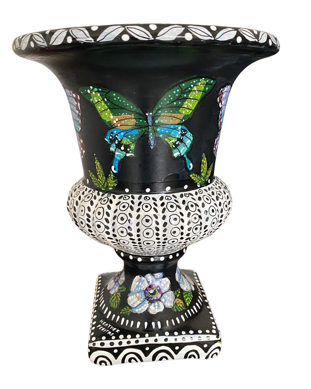 Metamorphosis Butterfly Urn Vase - Heather Freitas 