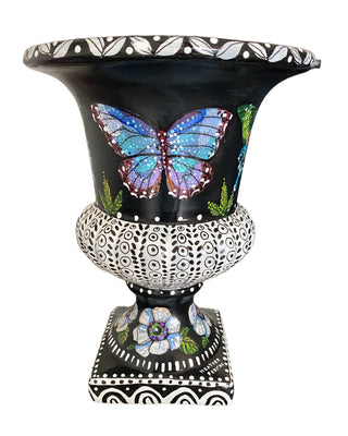Metamorphosis Butterfly Urn Vase - Heather Freitas - fine art home deccor