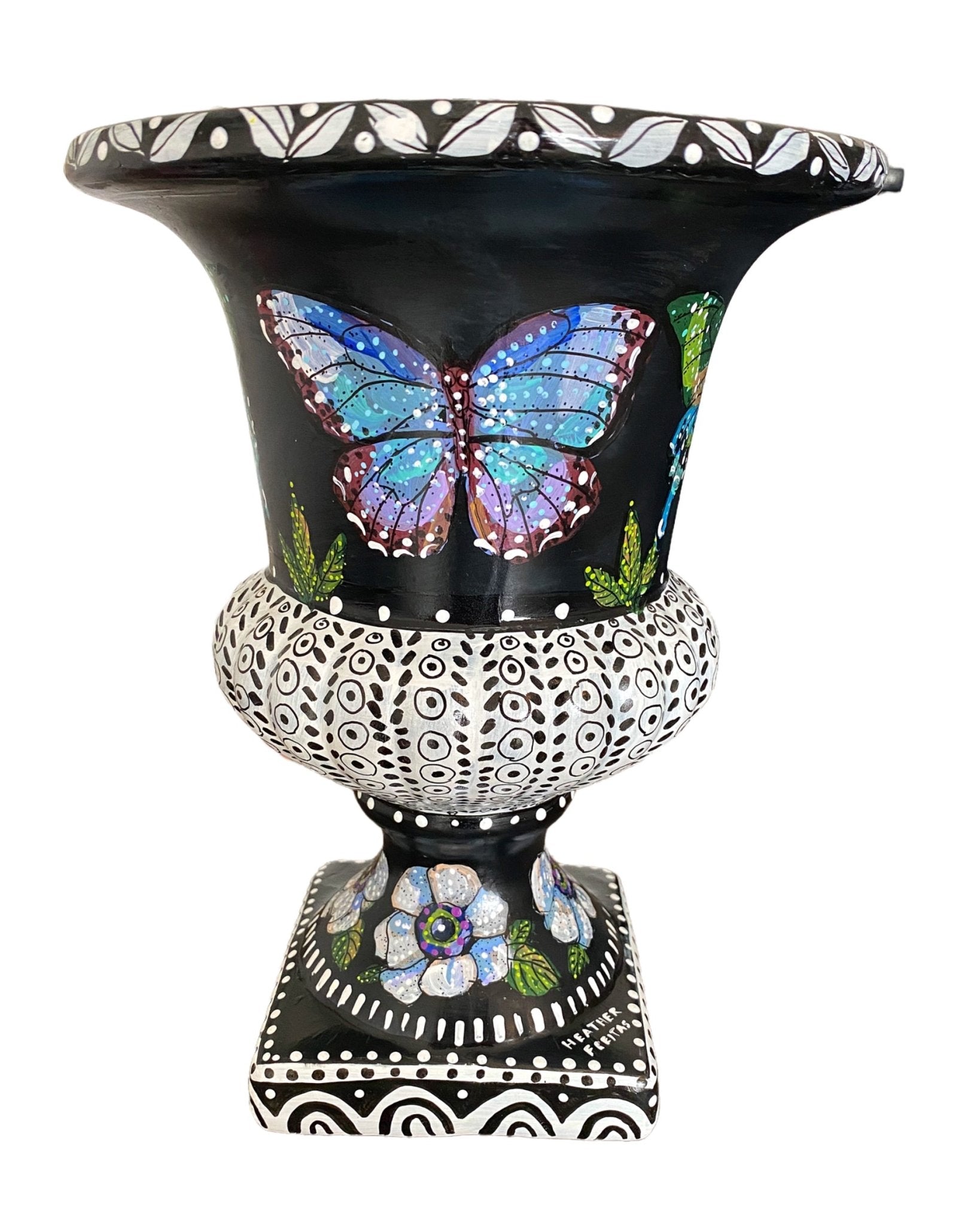 Metamorphosis Butterfly Urn Vase - Heather Freitas - fine art home deccor
