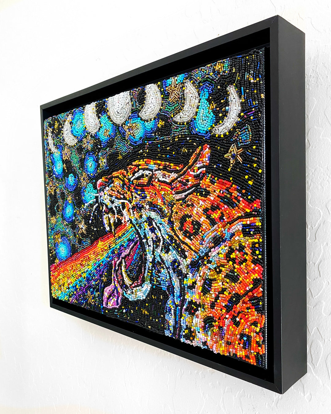 Moon Tides & Rainbow Guide - Fully Beaded Artwork - Heather Freitas 