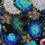 Moon Tides & Rainbow Guide - Fully Beaded Artwork - Heather Freitas 